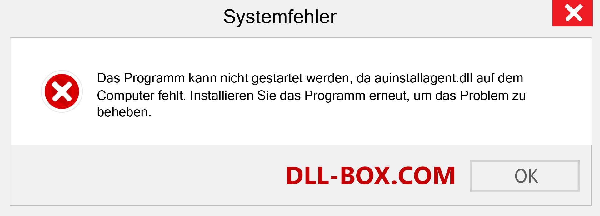 auinstallagent.dll-Datei fehlt?. Download für Windows 7, 8, 10 - Fix auinstallagent dll Missing Error unter Windows, Fotos, Bildern